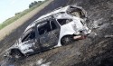 Duży pożar ścierniska w Półwsi. W trawie spłonął samochód