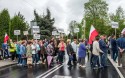 Protest na drodze krajowej w Jaskowicach w 2015 roku/ Ilustracja