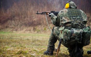 W miniony weekend przeprowadzono zajęcia strzeleckie w grupie Obrony Terytorialnej "Halniak" Myślenice