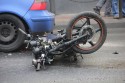W Andrychowie zderzyły się auto osobowe z motocyklistą