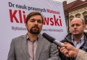 Mateusz Klinowski podczas jesiennych wyborów samorządowych