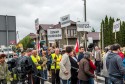 Protest na drodze krajowej w Jaskowicach