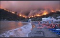 Ogień zaskoczył turystów, którzy przyjechali na wakacje do Grecji