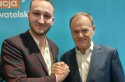 Radny Sebastian Mlak i Donald Tusk
