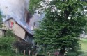 Pożar domu w Brodach