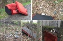 Wielkie gabaryty i posegregowane śmieci porzucone w lesie! Co trzeba mieć w głowie?