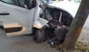 Kierowca dostarczego auta został ranny