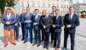 Prezentacja kandydatów PiS na wójtow i burmistrzów jeseinią 2018 roku na rynku w Wadowicach