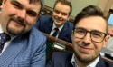 Patryk Wicher, Rafał Bochenek i Filip Kaczyński - nowi posłowie w Sejmie