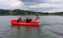 Strażacy i policjanci zrobili wspólną akcję na jeziorze Mucharskim. O co im chodziło?