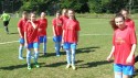 Zawodniczki Queens Witanowice podczas pierwszego meczu z Pogorzanką 