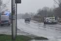 Radiowóz i uszkodzone auta w Witanowicach