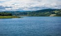 Sztuczne jezioro przy zaporze w Świnnej Porębie