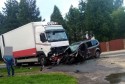 75-letni kierowca ciężarówki, mieszkaniec powiatu wadowickiego, nie miał szans na reakcję
