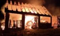 Pożar stodoły w Choczni