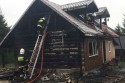 Pożar domu w Przytkowicach