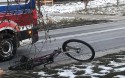 Wypadek na obwodnicy w Wadowicach. Nie żyje potrącony rowerzysta