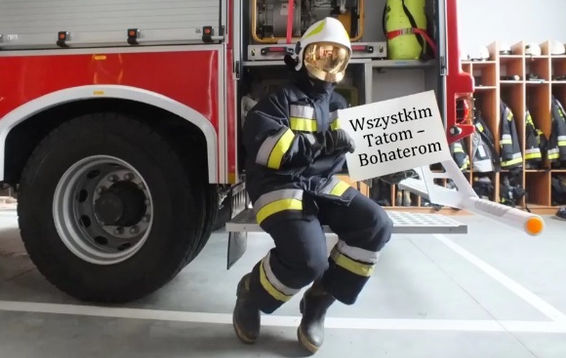 Miły akcent strażaków z Sułkowic. Co zrobili z okazji Dnia Ojca?