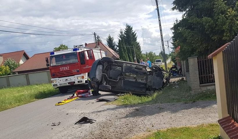 Wypadek w Sosnowicach