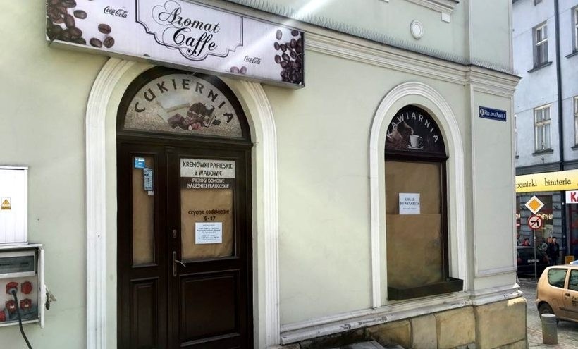 Aromat Cafe w Wadowicach znów pusty