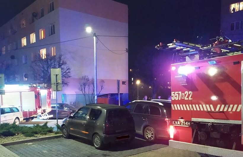 Interwencja strażaków na ulicy Metalowców w Andrychowie