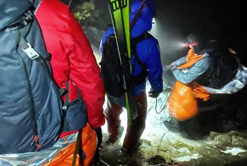 Akcja ratunkowa w Beskidach