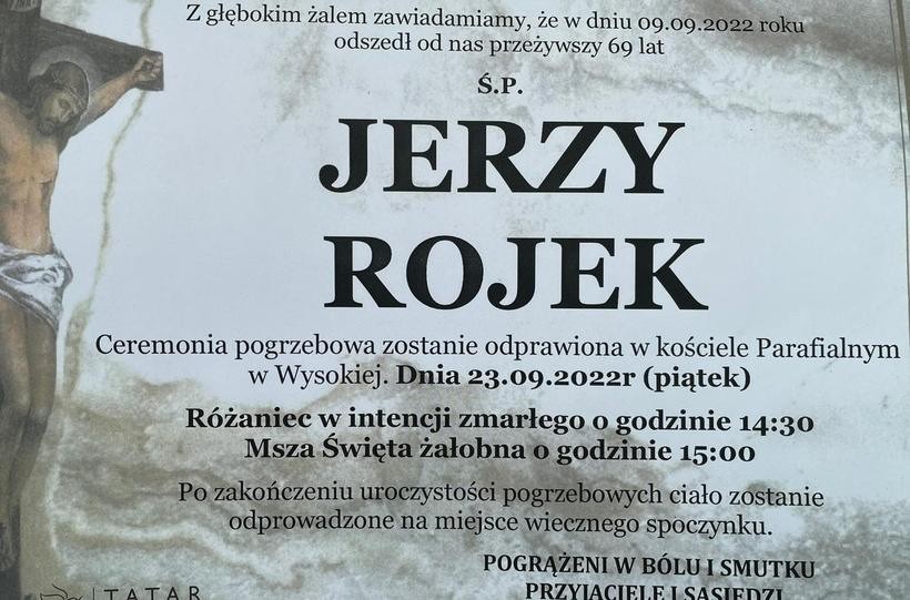Ciało Jerzego Rojka spocznie na cmentarzu w Wysokiej. &quot;Jurek będzie zadowolony z miejsca&quot;
