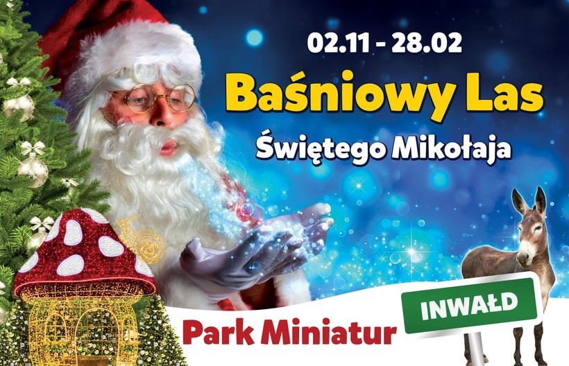 Park Miniatur w zimowej scenerii, czyli Baśniowy Las Świętego Mikołaja!