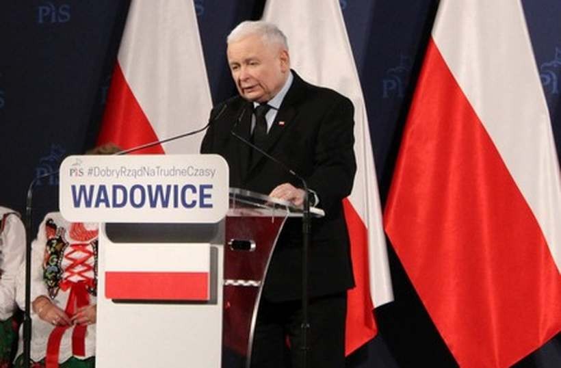 Jarosław Kaczyński w Wadowicach w listopadzie 2022