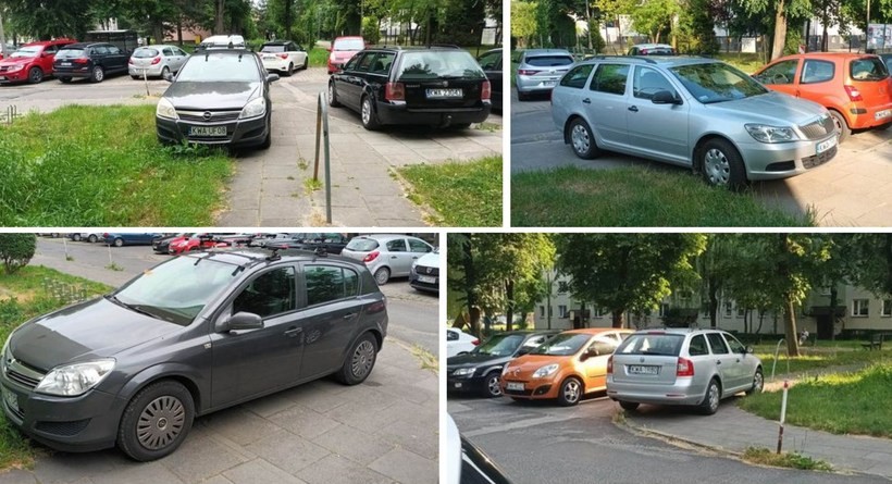Parkowanie na osiedlach w Wadowicach. Kierowcy zostawiają auta gdzie popadnie
