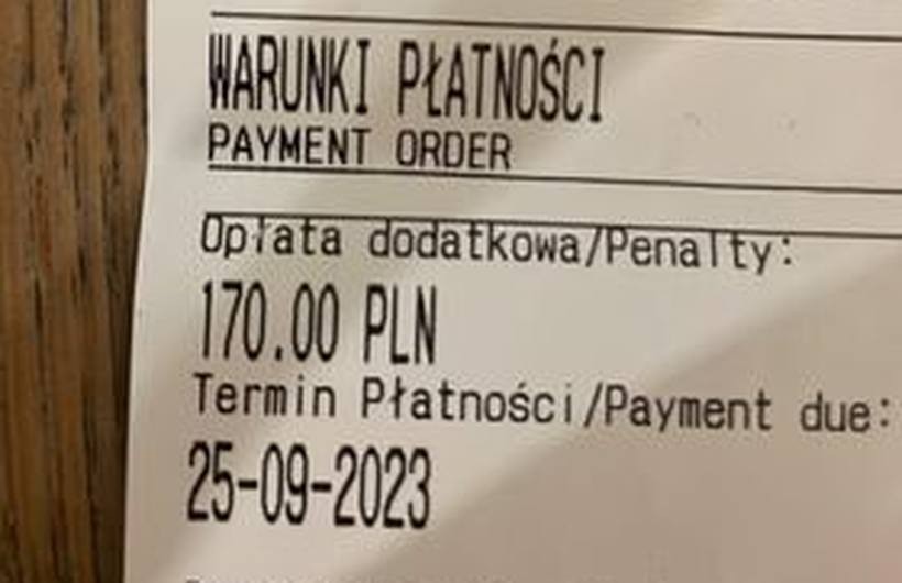 Wysoki mandat za brak biletu parkingowego w Wadowicach