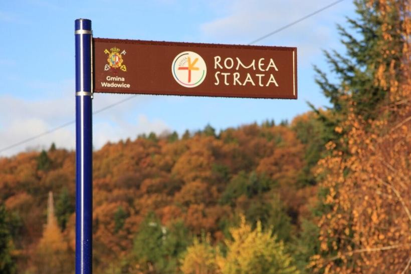 Oznakowanie trasy Romea Strata