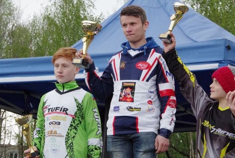 Jakub Opyrchał na najwyższym stopniu podium podczas zawodów w Czechach