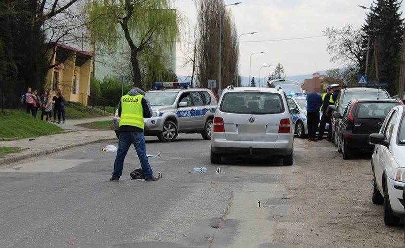 Do wypadku doszło na ulicy Włókniarzy w Andrychowie