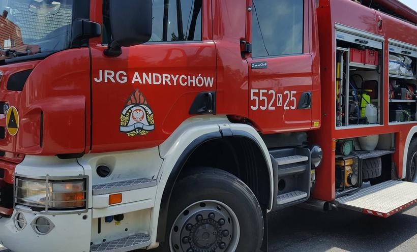 Do akcji w Wieprzy ruszyli strażacy z Andrychowa i lokalnej OSP