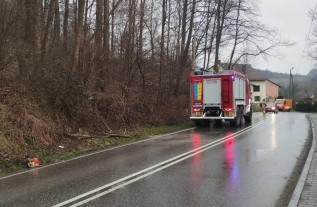 Interwencja strażaków w Brodach