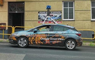 Samochód Goole Street View w Andrychowie
