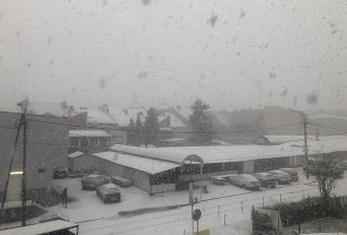 Burza śneiżna przeszła nad Wadowicami 17 stycznia