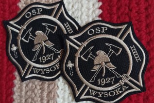Licytowane naszywki OSP Wysoka