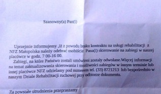 W październiku szpital z Wadowic wysyła listy do pacjentów