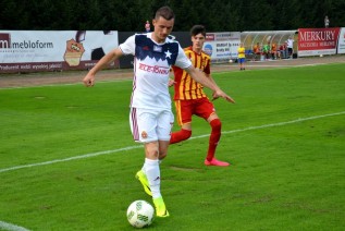 Krzysztof Mączyński podczas meczu z Kalwarianką 