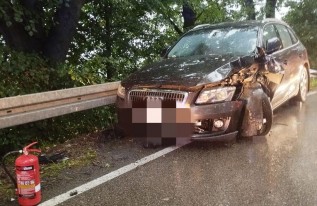 Zniszczone w wypadku auto