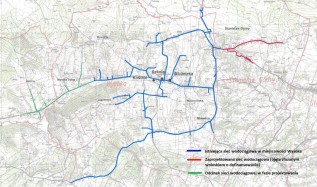 Mapa sieci wodociągowej Wysoka - Stanisław Górny